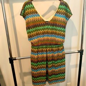 Multi color short dress